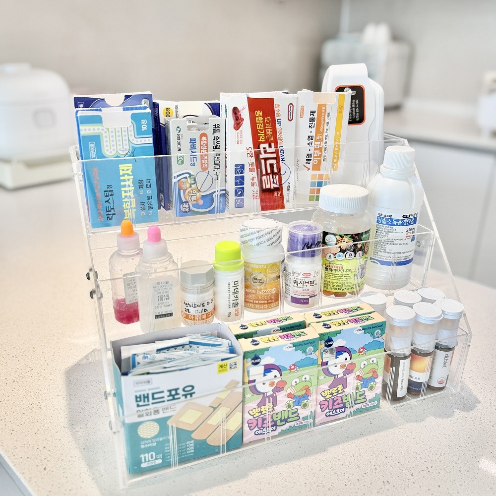 화장품 약 욕실용품 화장대 정리대 아크릴 3단 17,210원