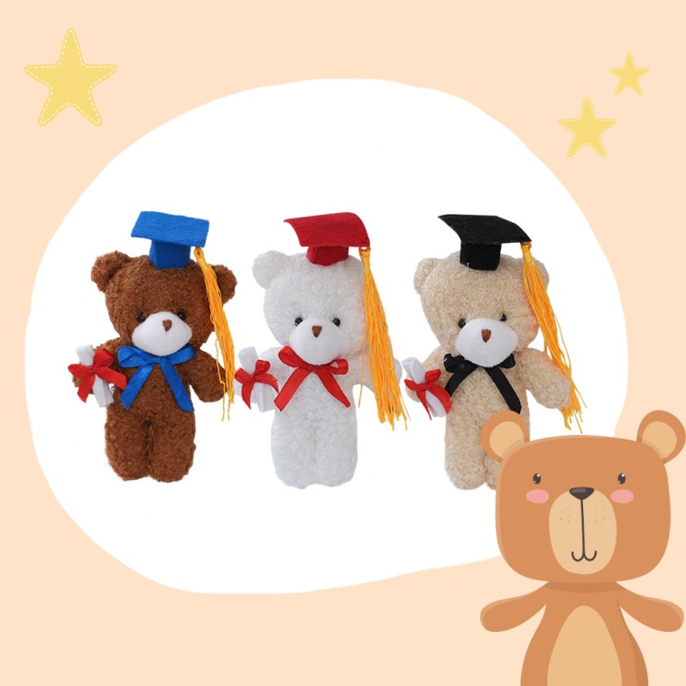 [개미물류] 졸업팡팡곰돌이 학사모 축하 선물 곰인형 졸업식 테디베어 귀여운 인형꽃다발 단체선물 키링 5,310원