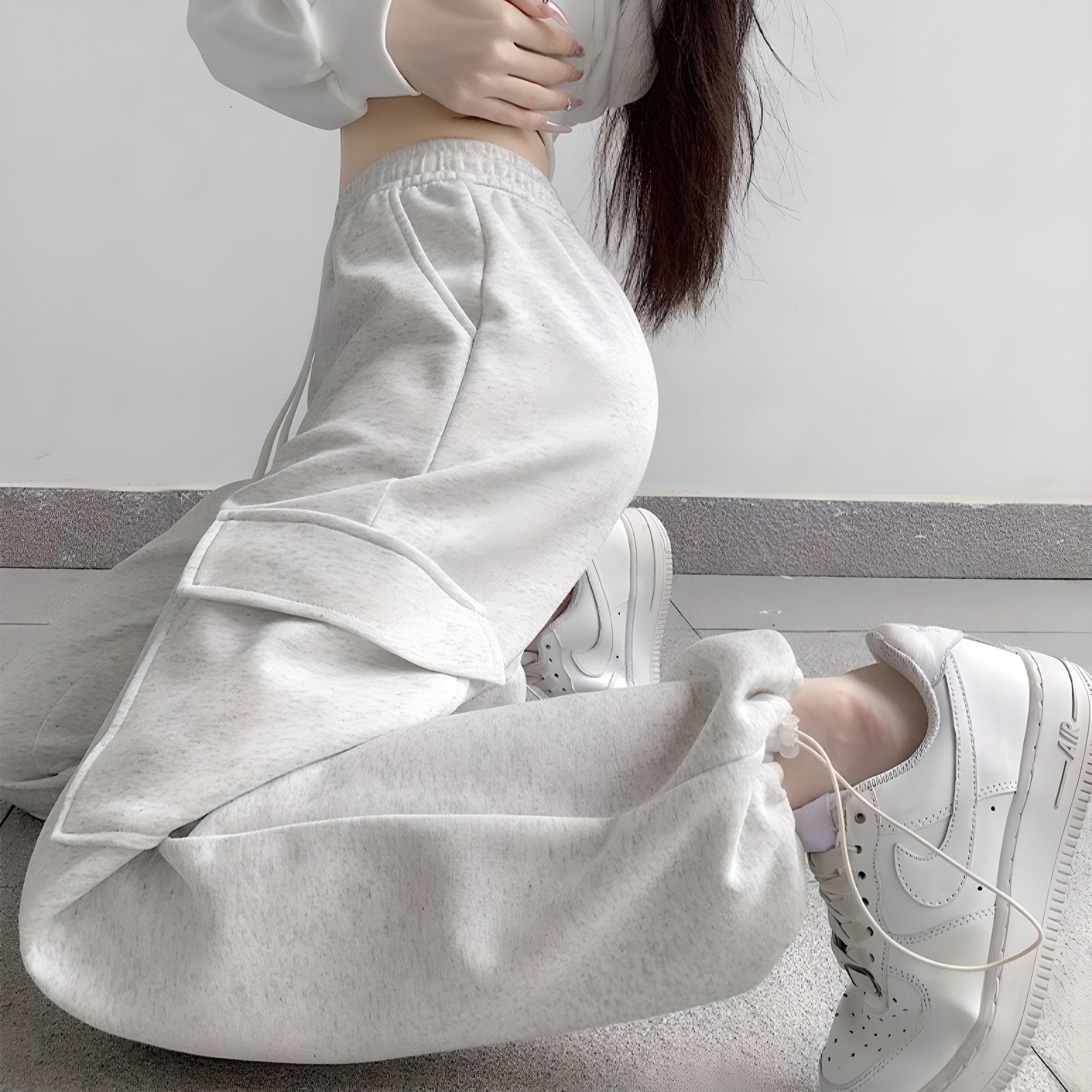 MS HOME 여성 카고 조거 트레이닝 투웨이 와이드 팬츠 19,620원