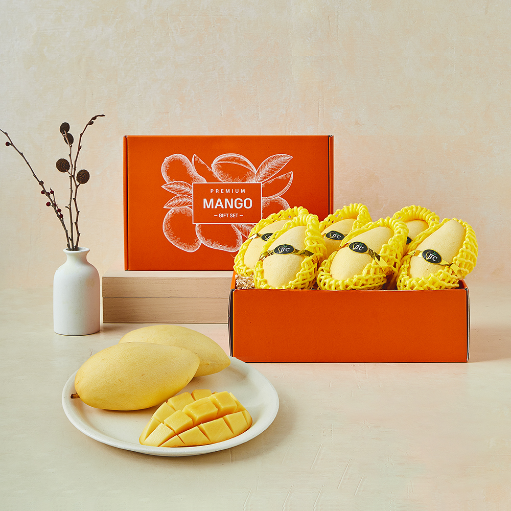 [로켓프레시] 이웃마을 태국산 망고 6~7개입 선물 세트 30,400원