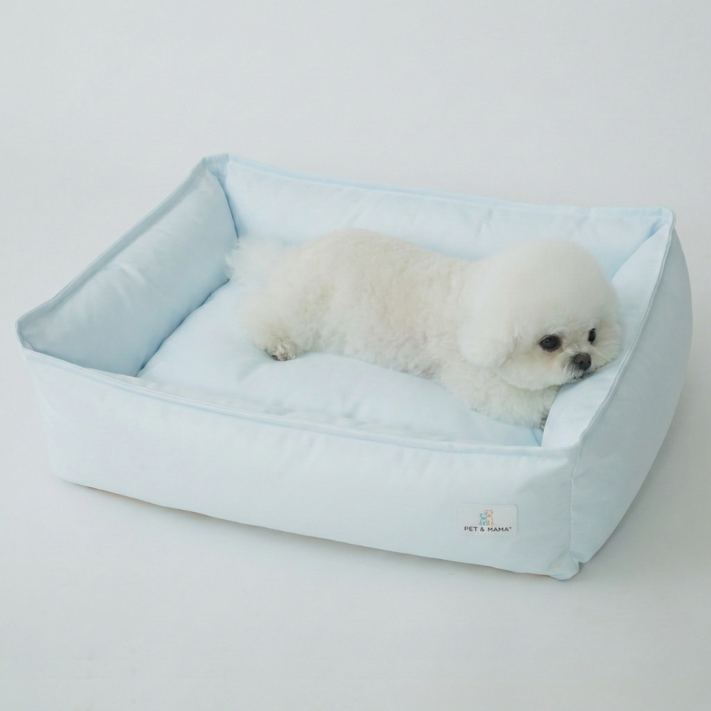 홀릭하임 털 안붙는 강아지 포근한 커버분리형 방수 방석 P02, 1개, 라이트블루 41,850원