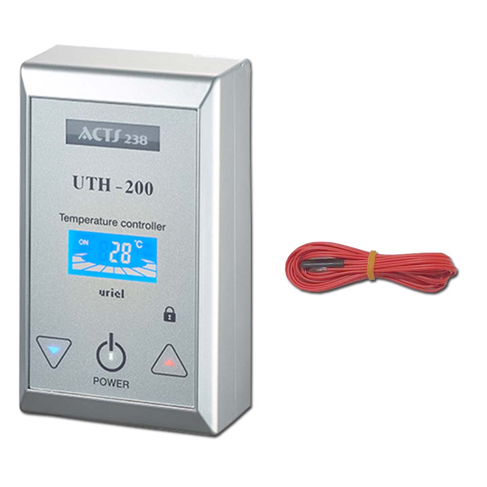 우리엘전자 UTH-200 난방필름 온도조절기 색상-실버 국산센서 타업체AS가능 34,000원