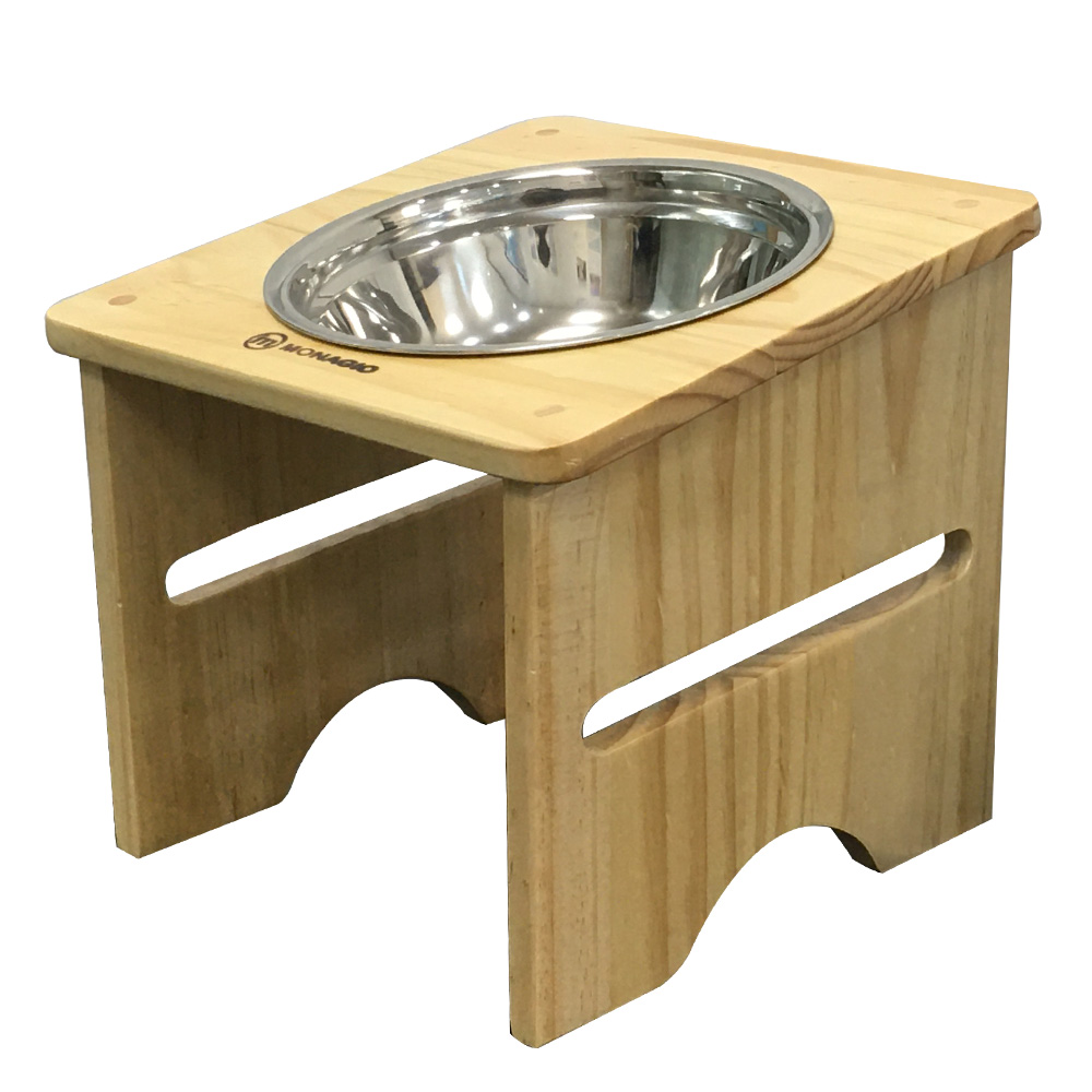 하늘정원 모나지오 대형견 원목 식기 1구 스테인레스 24,900원