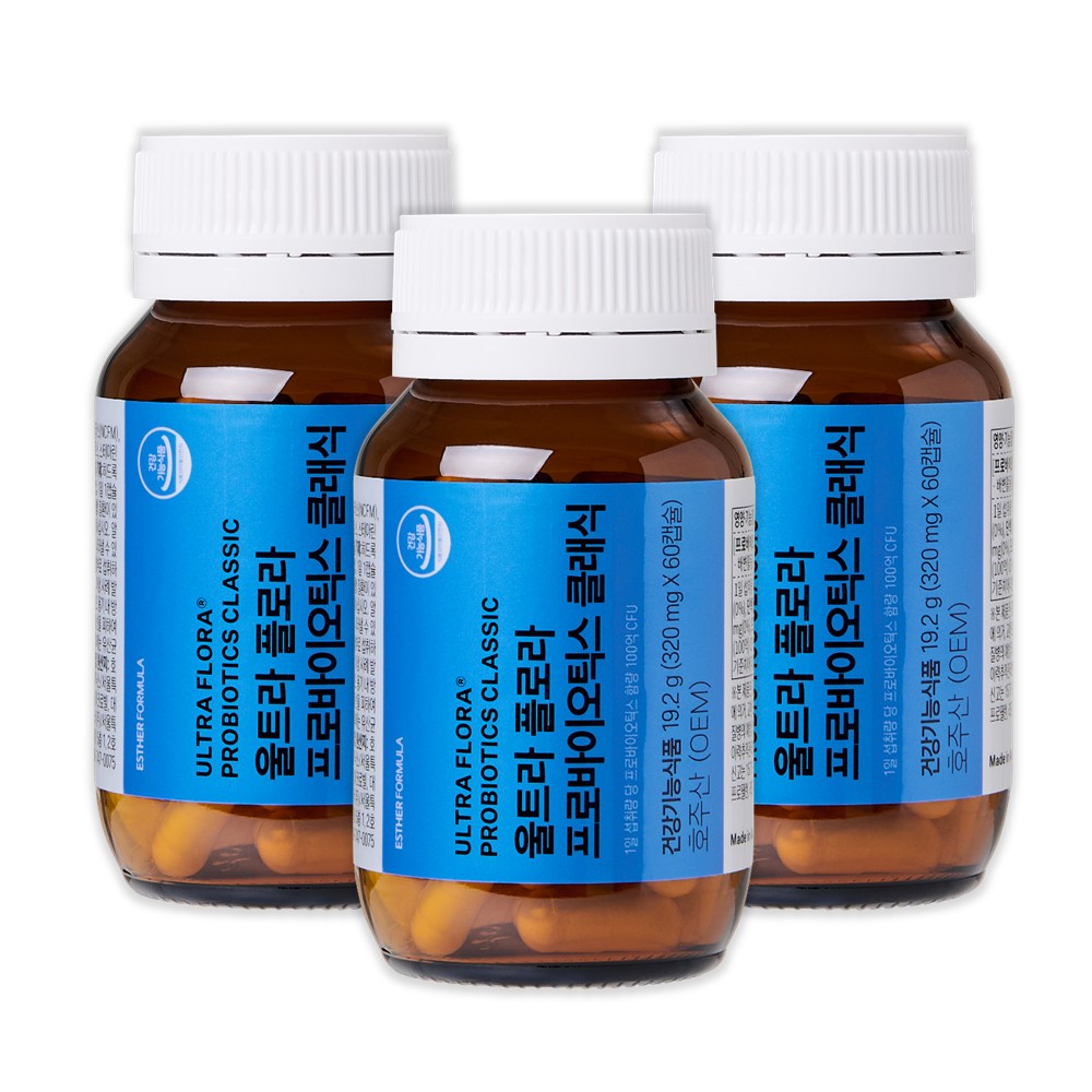 에스더포뮬러 여에스더 유산균 클래식 울트라플로라프로바이오틱스 클래식 3병, 3개, 60정 81,000원