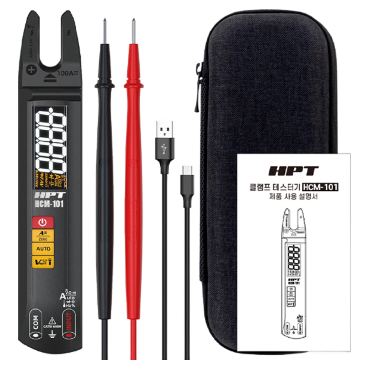 디지털클램프테스터 610V HPT측정공구 HCM-101 + 장갑증정, 1개, 현재가 54,000원