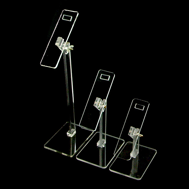 1단신발거치대/투명 아크릴 구두진열대/운동화 샌들 각도조절 받침대/백화점 매장 스탠드/디스플레이 집기 8,000원