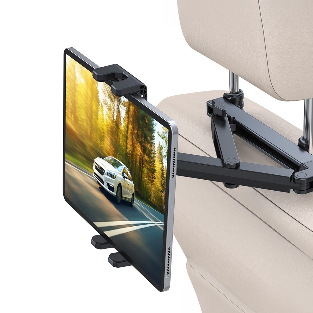 클레미엄 철제 튼튼한 차량용 헤드레스트 삼중고정 휴대폰 태블릿 초대형 아빠 거치대, 1개 29,500원