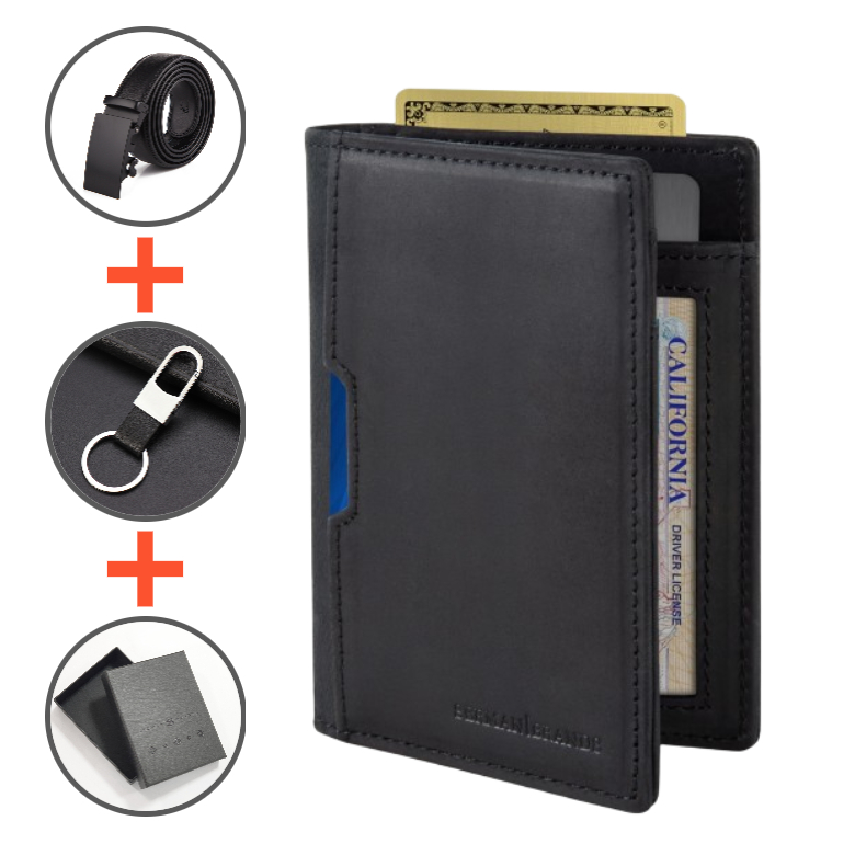 셔먼브랜드 스타일리쉬 남성 명품 슬림 반지갑 (벨트 + 키링) 49,700원
