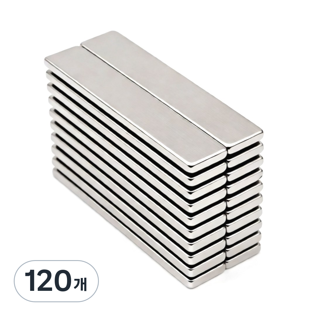 마니코 네오디움 사각자석 50x10x2mm, 120개, 실버 61,200원