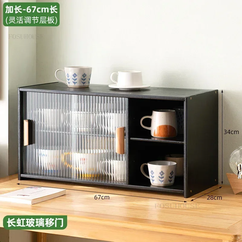 북유럽 스타일 대나무 소형 와인 캐비닛 가정용 진열장 심플 바 가구 거실 주방 랙 212,100원