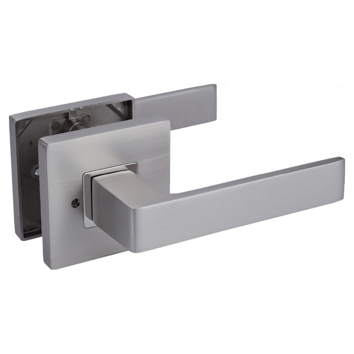 하이엔드 국산 마루 510 변색없는 니켈도금 사각 방문손잡이 레버 도어락 후면 볼트고정 시공편리, NI(니켈), 1개 18,500원