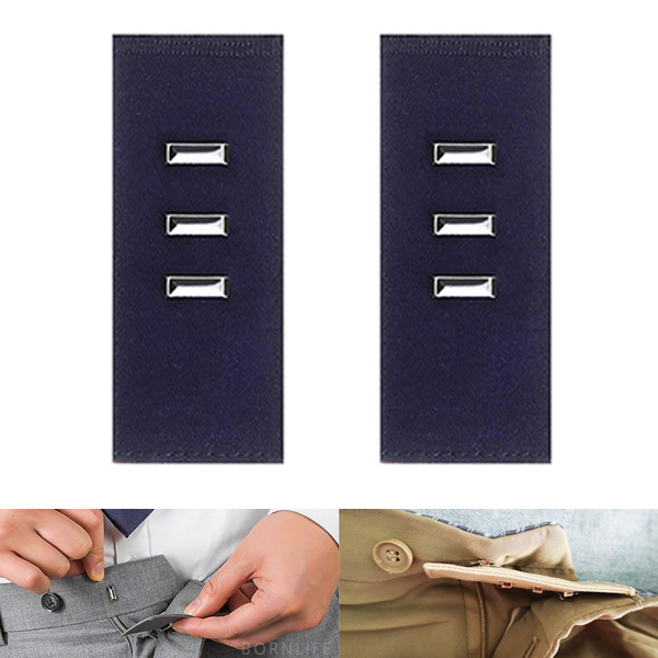 본라이프 허리늘리기 슬랙스 청바지 면바지 정장바지 밴딩 각종 바지수선 셀프수선 허리수선 마술단추 색상별 모음 단추, 슬랙스탭 (클립형)_네이비, 2개 5,890원