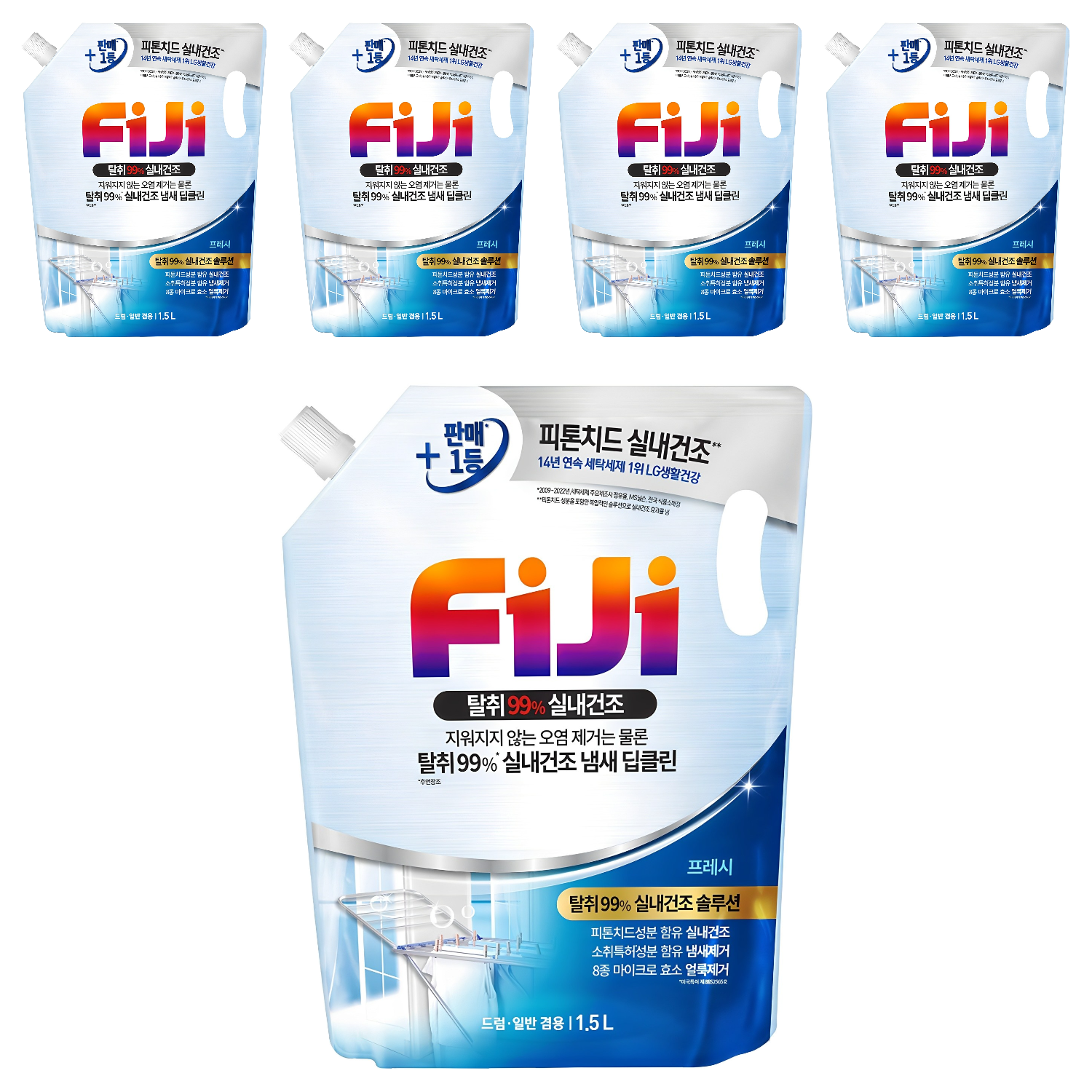 피지 탈취99 실내건조 프레시 일반드럼겸용 액상세제 리필 35,000원