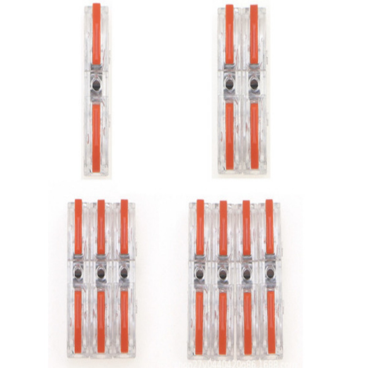 준성유통 전선 연결 직결형 커넥터 원터치 푸시 레버형 연결단자 투명, 100개 18,990원