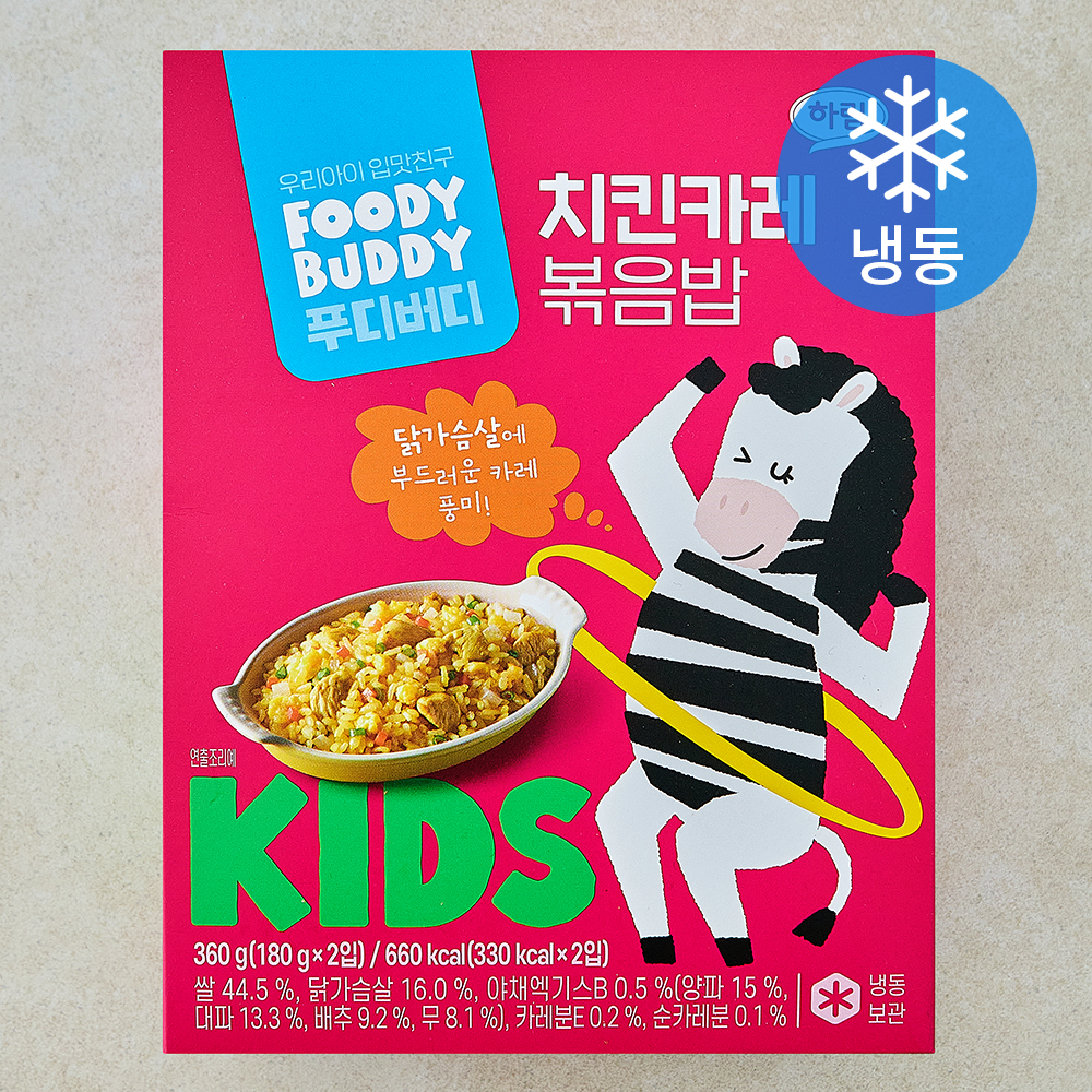 [로켓프레시] 푸디버디 치킨카레 볶음밥 2개입 (냉동), 360g, 1개 7,120원