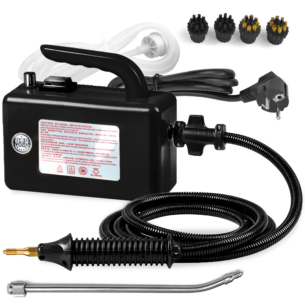 MS INTERNATIONAL 핸드 스팀 청소기 핸디 고압 스팀기 세척기 분사 살균기, 블랙연속분사기(수납함) 39,800원