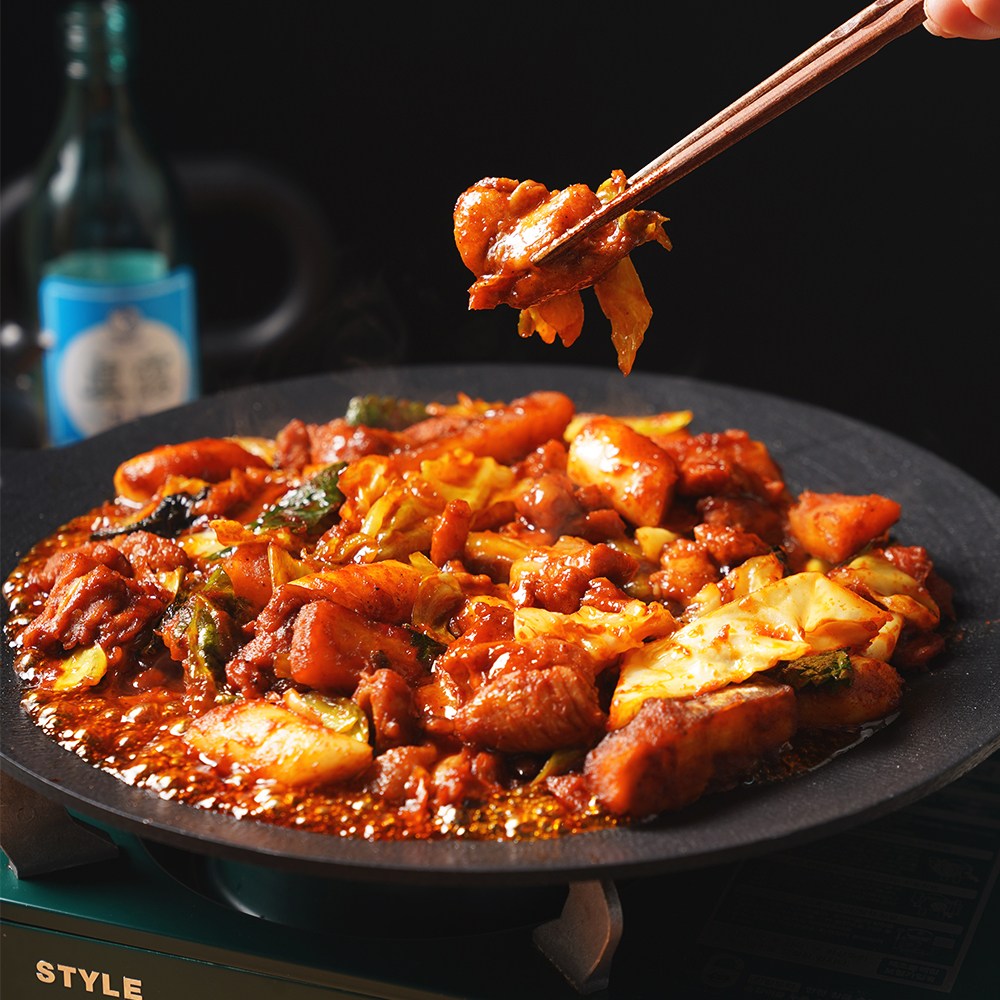 홍익상회 춘천닭갈비 역전닭갈비 택배 캠핑 요리 음식, 5개, 500g 57,600원
