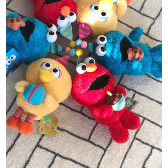 세서미 스트리트 인형 엘모 쿠키몬스터 빅버드 생일 3종 25cm 쎄서미 세사미 10,500원