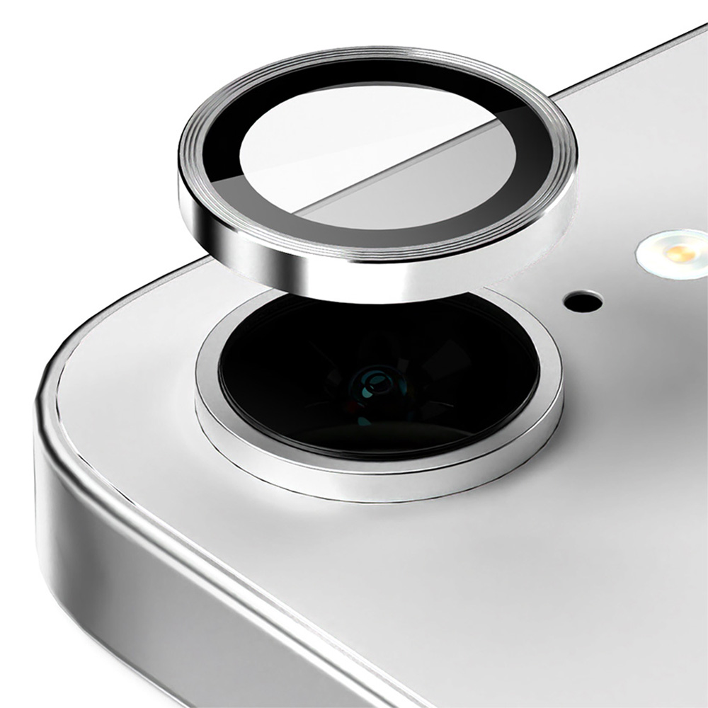 구스페리 메탈링 개별렌즈 휴대폰 카메라 강화유리 보호필름 세트 실버, 1세트 4,900원