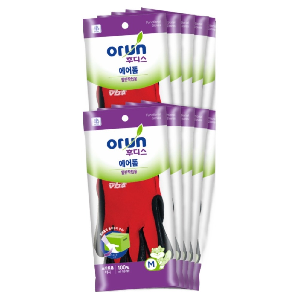 오런 후디스 에어폼 코팅장갑 M 14,000원