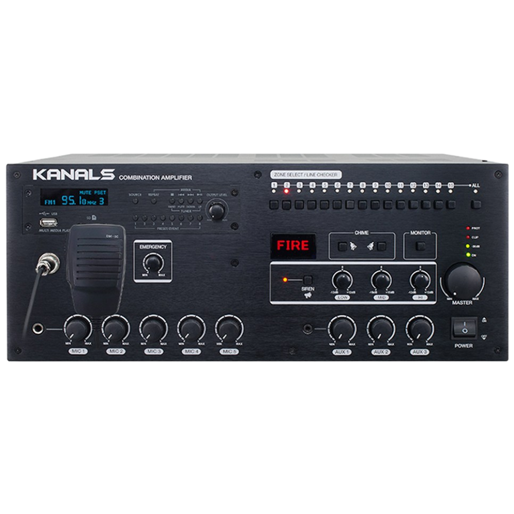 카날스 전관방송용 국산 PA앰프 MCS-1560 올인원 비상자동 안내방송 기능탑재 EGSM 3,822,000원