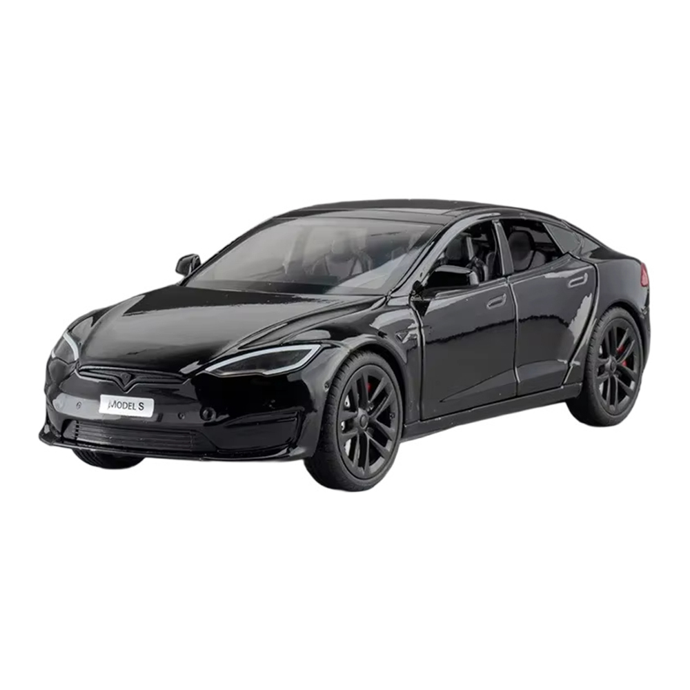 다이캐스트 금속 1:24 테슬라 모델 S 대형 세단 합금 풀백 자동차 모형, 1개, S_블랙 39,800원
