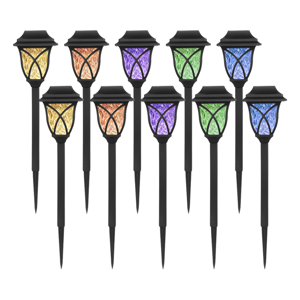 HK.sell 태양광 수정 야외 조명 잔디등 10p, RGB컬러등 24,500원