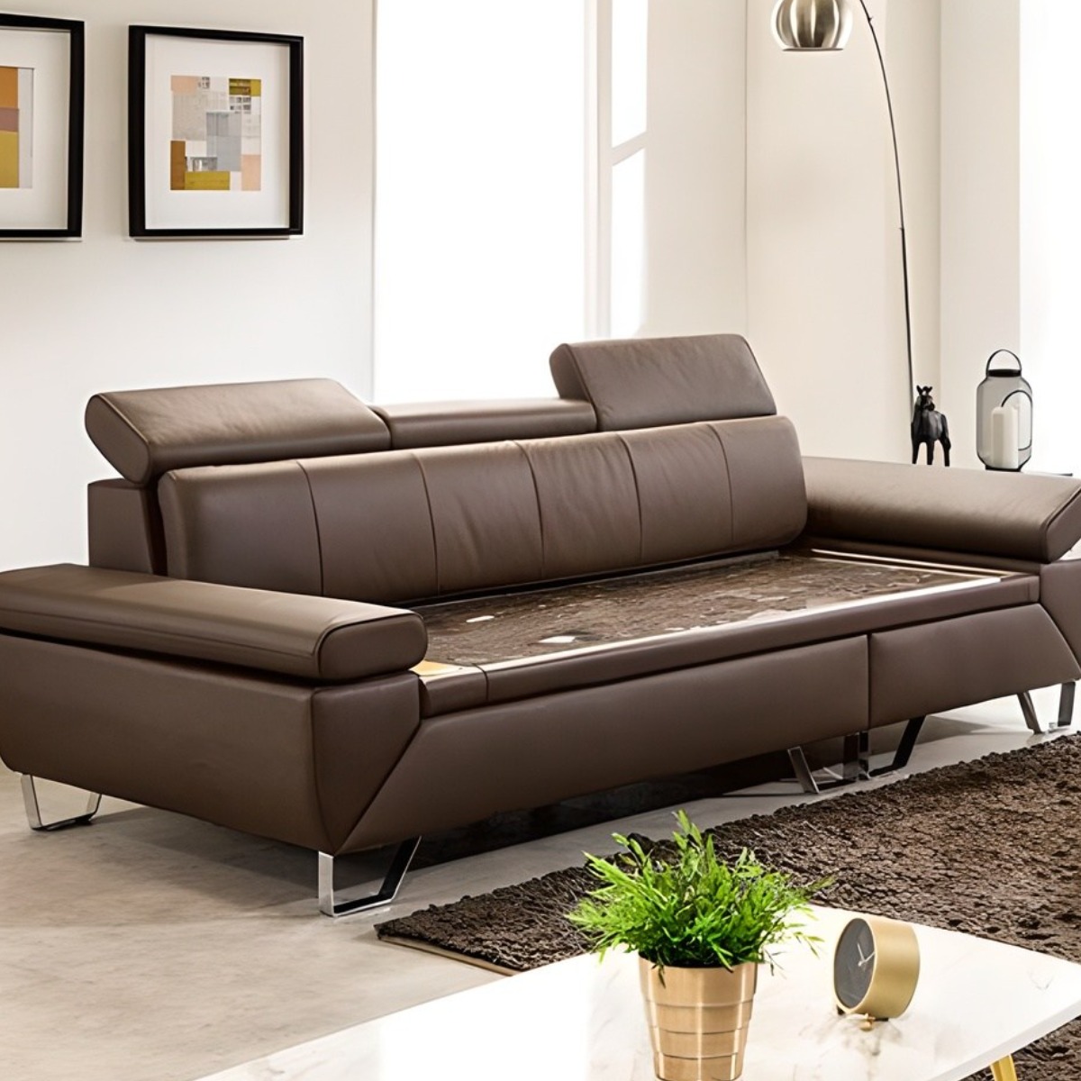 이조농방 틸렌트 천연면피 온열 칠보석 돌소파 3.5인용 스툴포함 1,990,000원