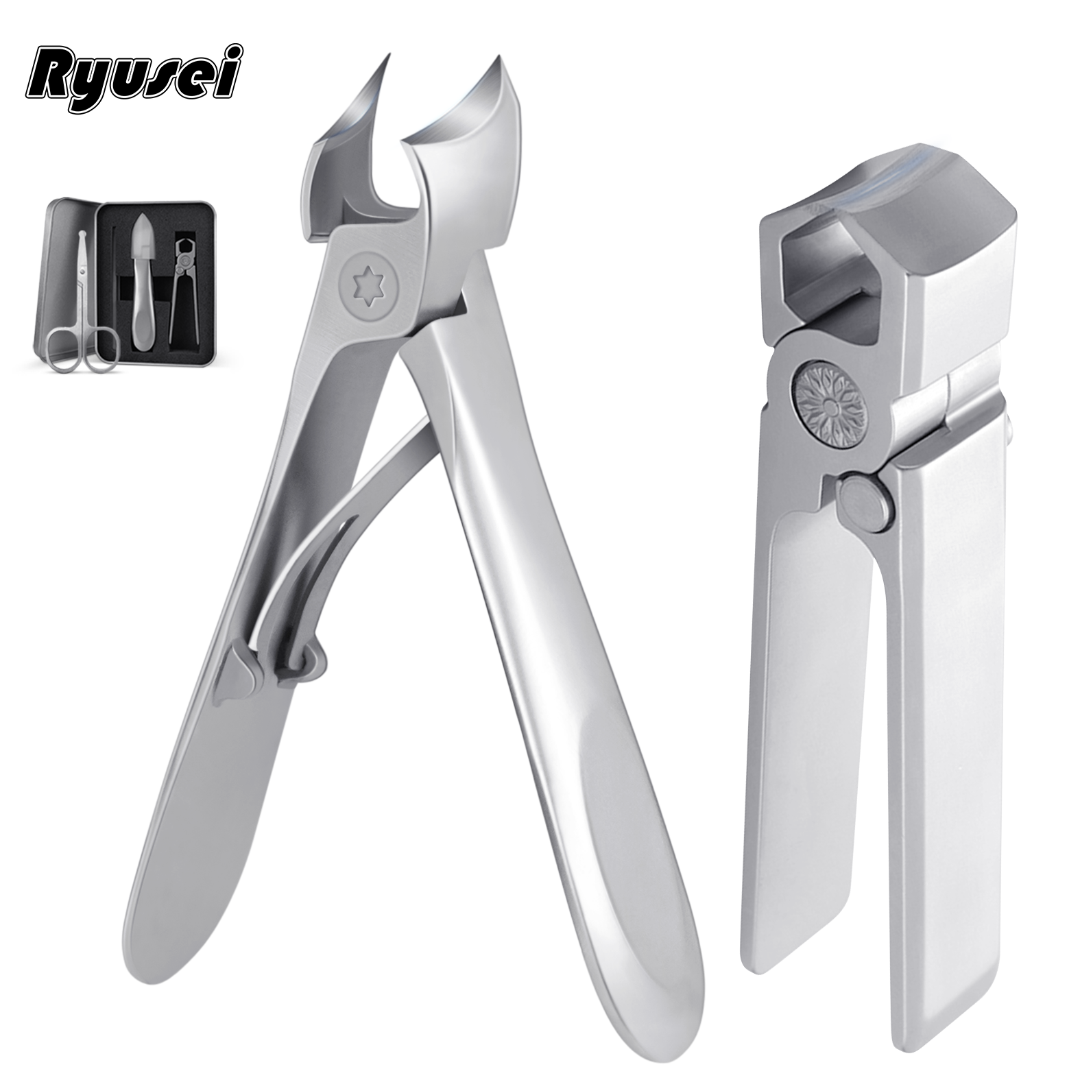 Ryusei 손톱깎이 세트 튀지않는 손톱깎이 고급 대형 밀착 잠금 디자인 손톱 발톱 정리 도구 R009 17,900원