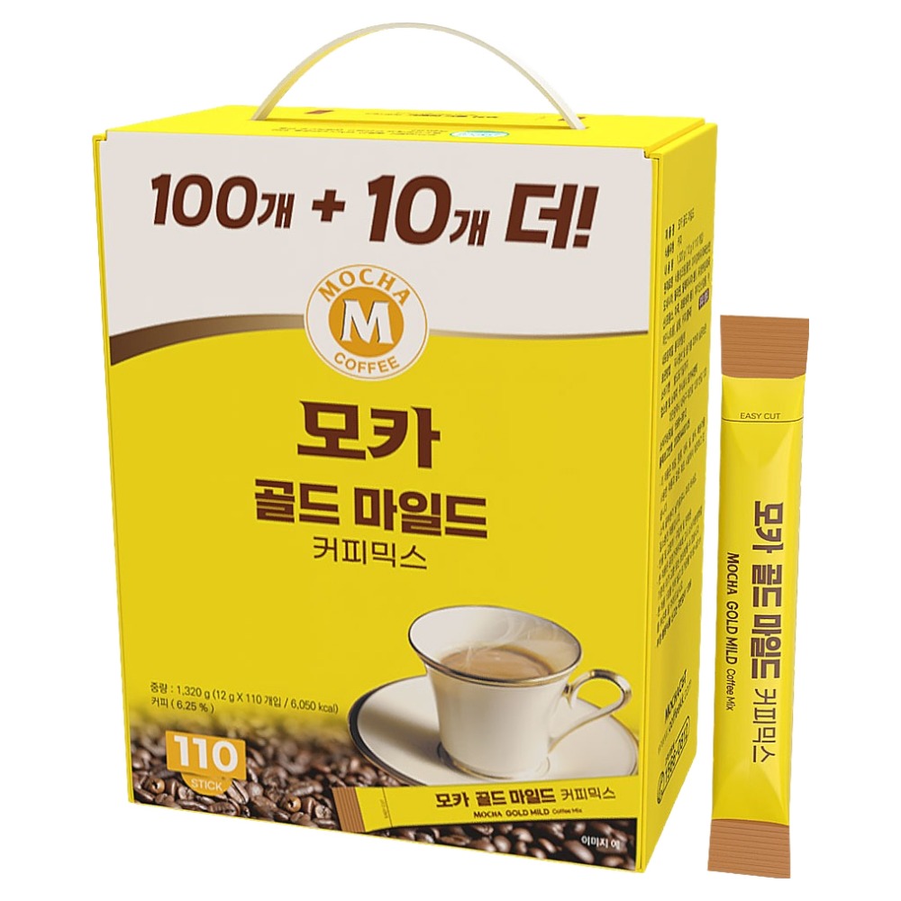 모카씨엔티 골드 마일드 커피믹스, 12g, 1개, 110개입 13,500원