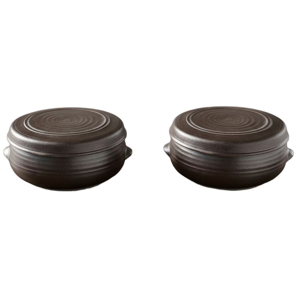 옹기종기 수제 전통 옹기 찬통 (중) 360ml / 장류 양념 보관 도자기 항아리 1+1 (뚜껑포함) 11,300원