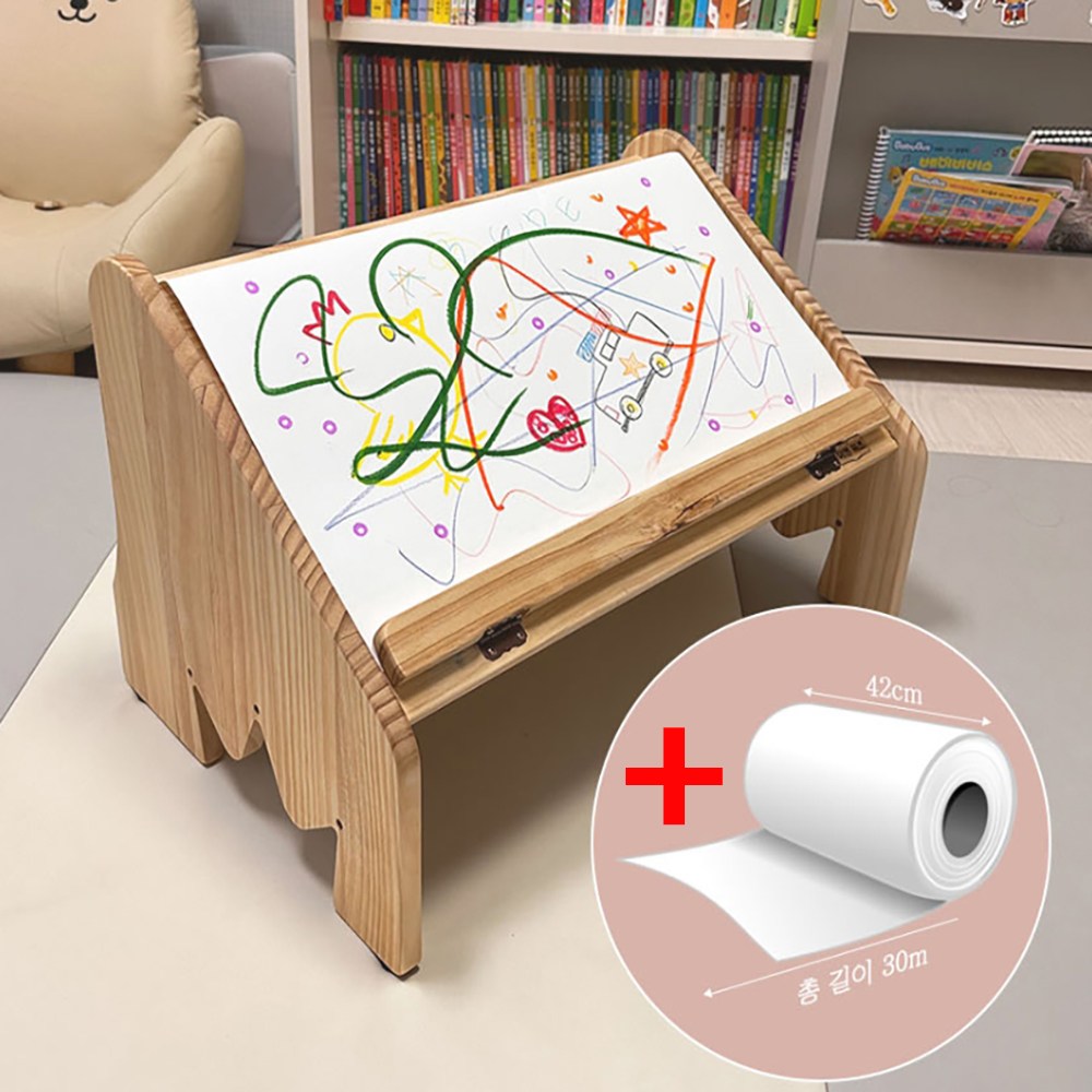 위즈 아기 독서대 유아 북스탠드 어린이 책 받침대 거치대, 베이지 48,000원