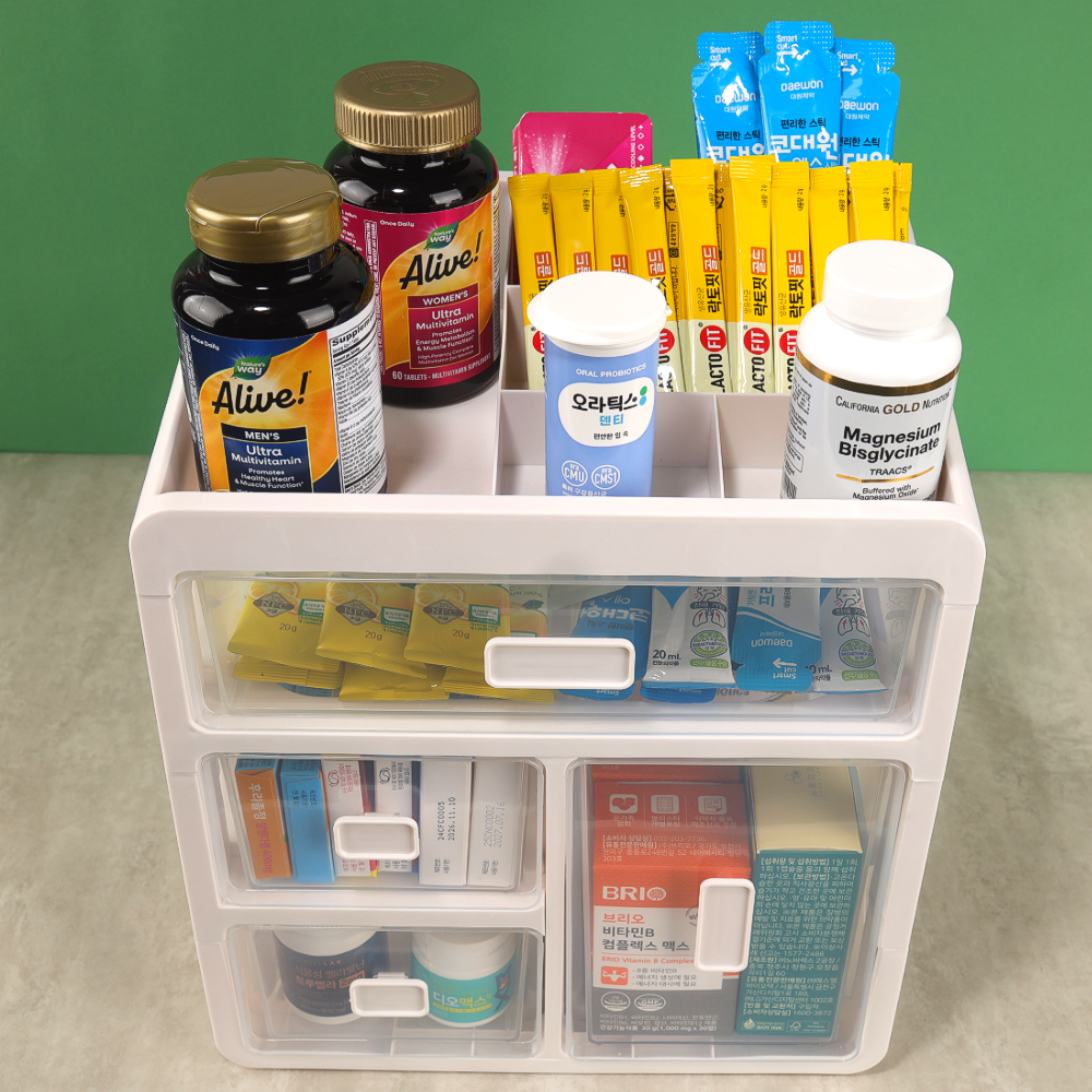 모다이 서랍형 주방 식탁위 약통 정리함 25,800원