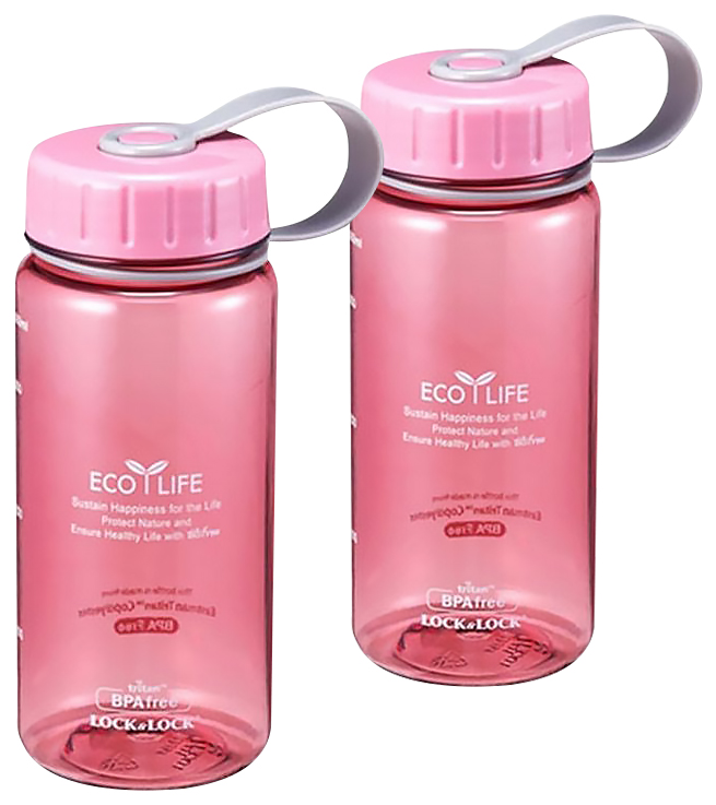 락앤락 에코슬림 물병, 라이트 핑크, 400ml, 2개, 현재가 10,000원