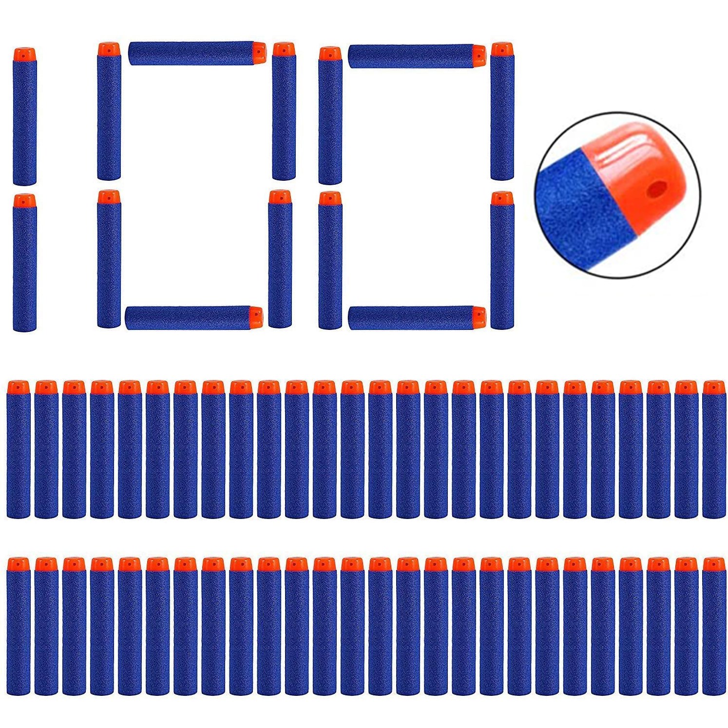 애즐토즈(A+Toys) [국내직배송] 너프 호환 일반 다트 100개 (개당 59원, 2팩 이상 무료 배송) 5,900원