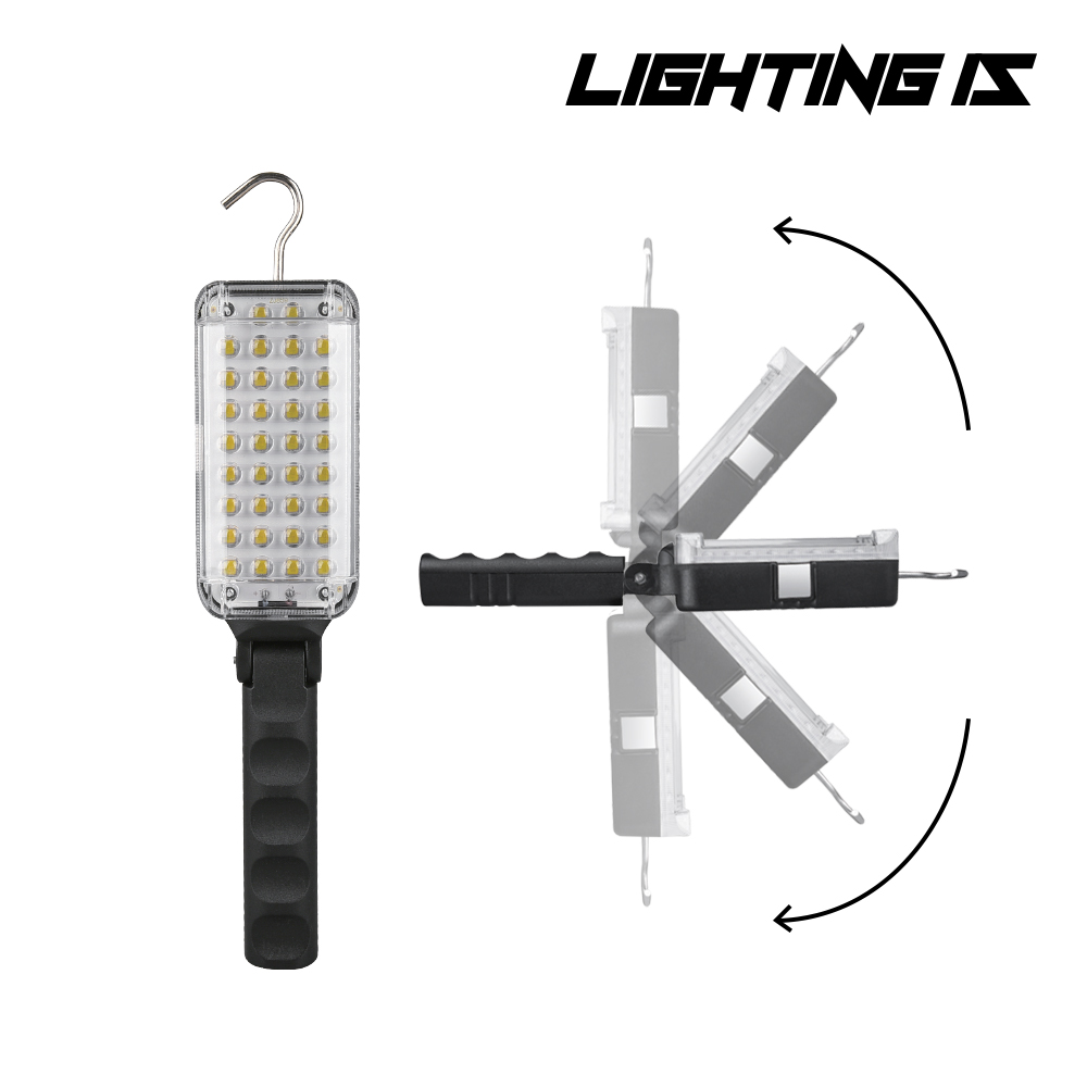 LED 34구 충전작업등 무선작업등 캠핑등 각도조절 2단밝기, 20개 300,000원