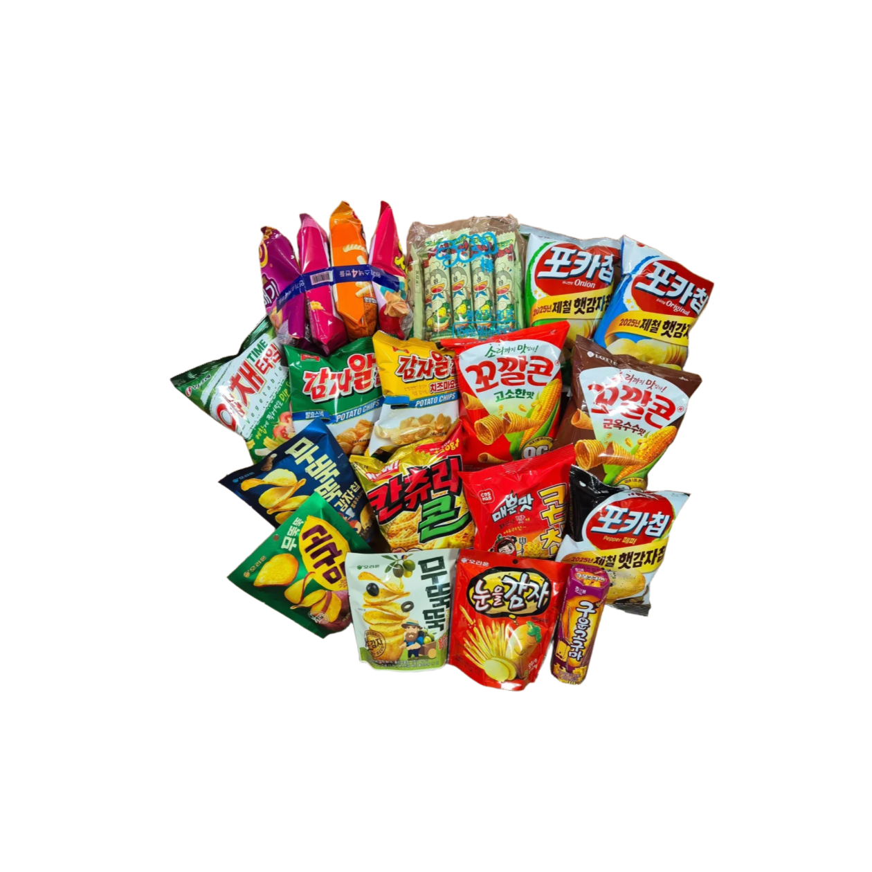 [달달상회] 구황작물 과자세트 농심4종세트 포카칩 우마이봉 감자알칩 야채타임 무뚝뚝세트 꼬깔콘 30,900원