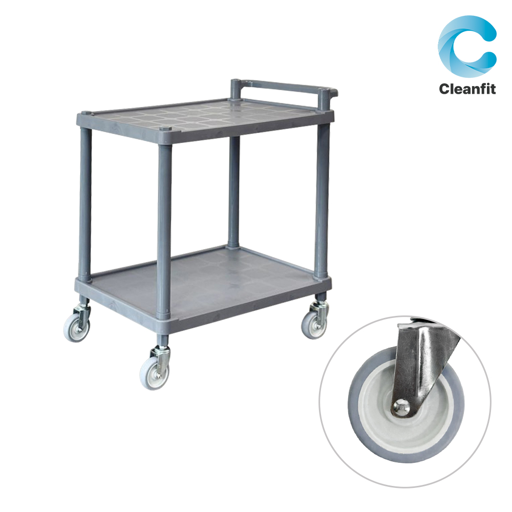 크린핏 2단 ABS 식당 서빙 카트 회색 (회색 바퀴), 1개 75,900원