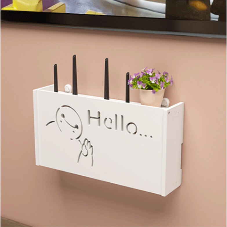 바이비드 셋톱박스 무타공 공유기 케이스, Hello, 1개 8,100원