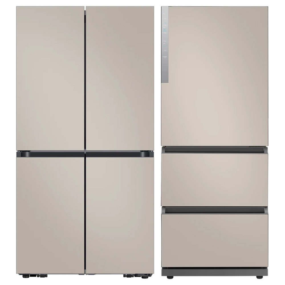 삼성전자 Bespoke AI 905L 4도어 냉장고 +  328L 4도어 김치냉장고 세트 방문설치 3,251,600원