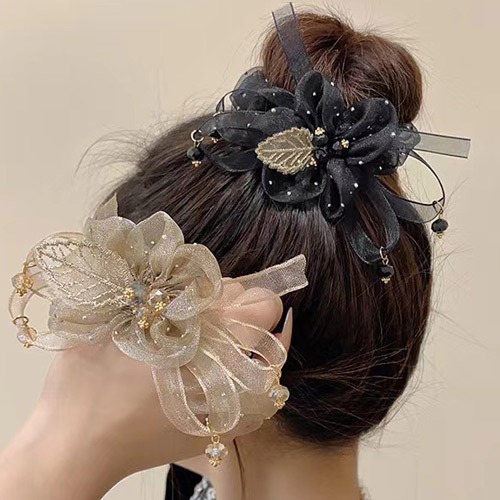 디아픽 쉬폰 곱창머리끈 플라워 헤어끈 2세트 8,900원