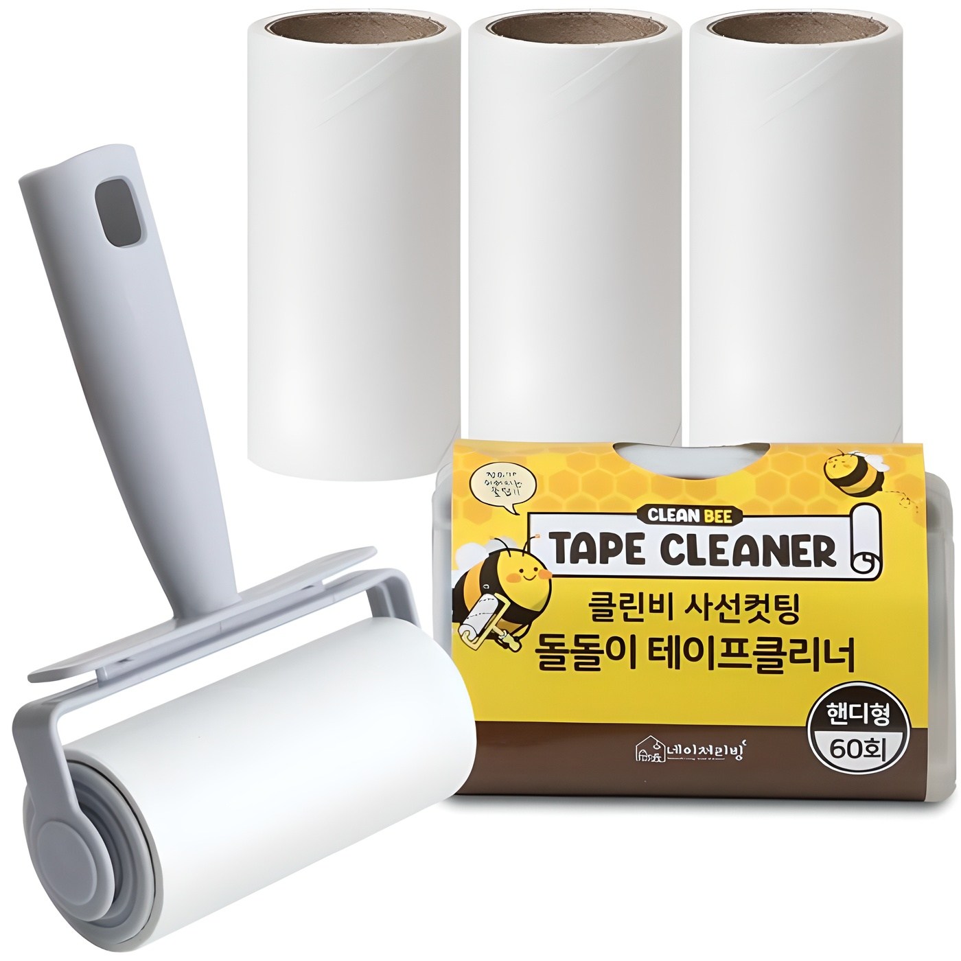 클린비 사선컷팅 테이프 클리너 핸디형 본품 + 리필 4개 + 거치대 6,900원