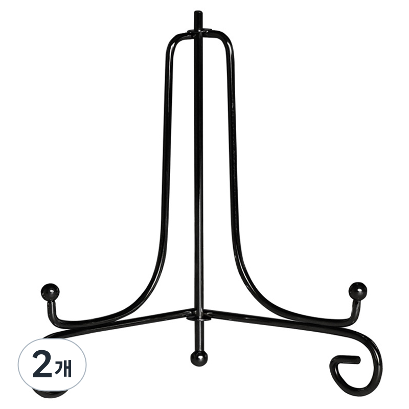 앞날창창 액자 거치대 스탠드 접시 장식 받침대 17cm, 블랙, 2개 14,700원