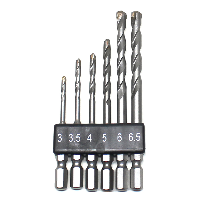 JW종원 콘크리트드릴 육각비트 6종, 1세트 7,500원