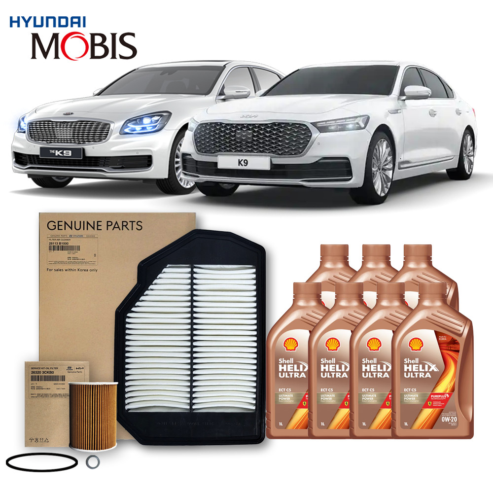 더 K9 RJ 3.8 가솔린 (18-20년식) 순정필터+쉘합성유, 1개 143,680원