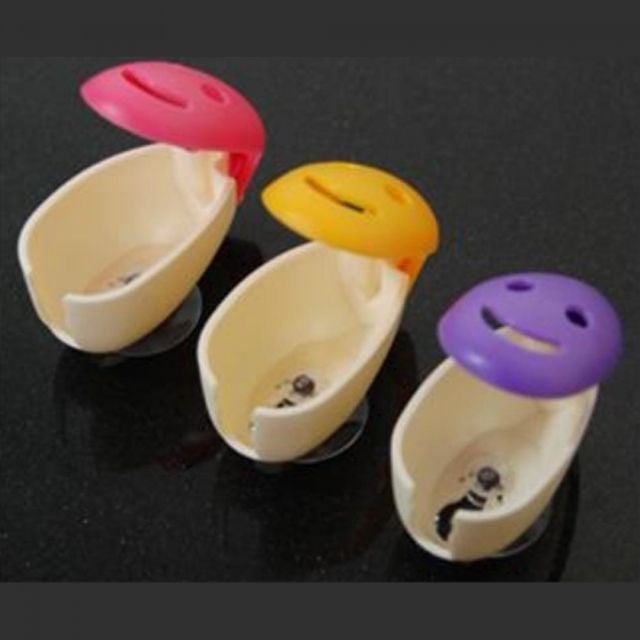 기니디샵 ksr 스마일 물방울 칫솔걸이 3P 욕실칫솔걸이 칫솔컵 8,100원