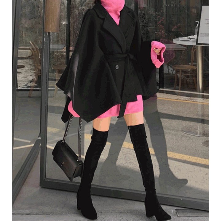 떳다그녀 프리트 케이프 망토 39,800원