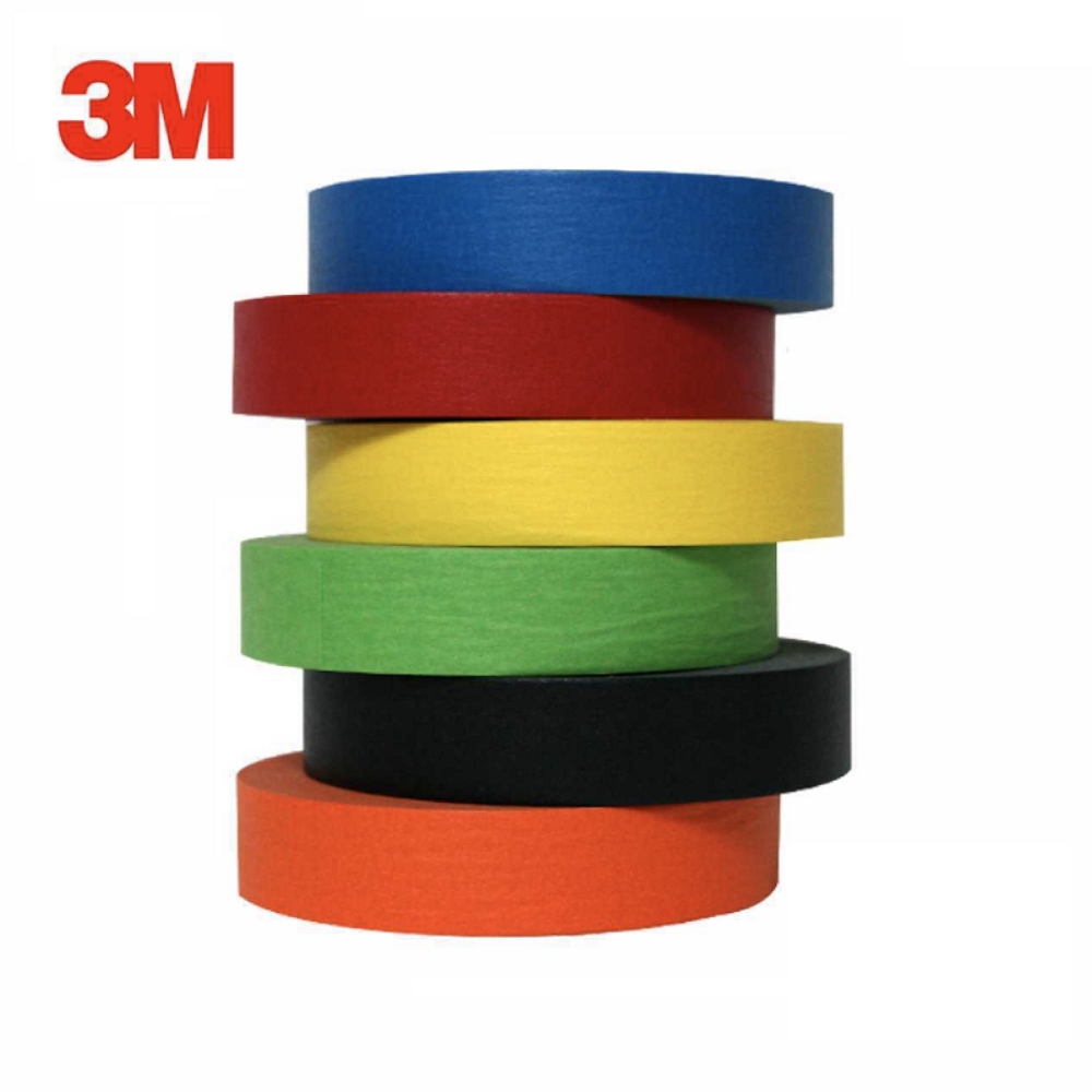 3M 3M 칼라 마스킹테이프 24mm 종이테이프 접착테이프 제본 라벨 도색 도장 스프레이 페인트 라인 마테 테잎 7,130원
