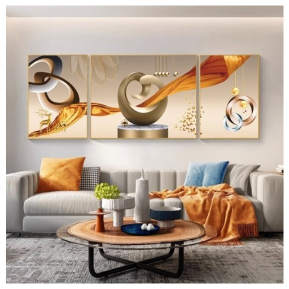 행운 황금 사슴 모던 럭셔리 기하학 추상화 특대형 3단 보석십자수 비즈 그림 만들기 세트 28,000원