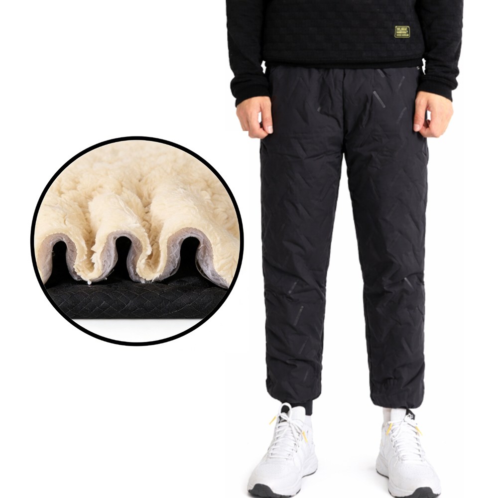 차쿠 남성 패딩 방한 바지 털바지 양털 조거팬츠 털기모 바지 겨울 혹한기 패딩바지 방한바지 기모바지 12,800원